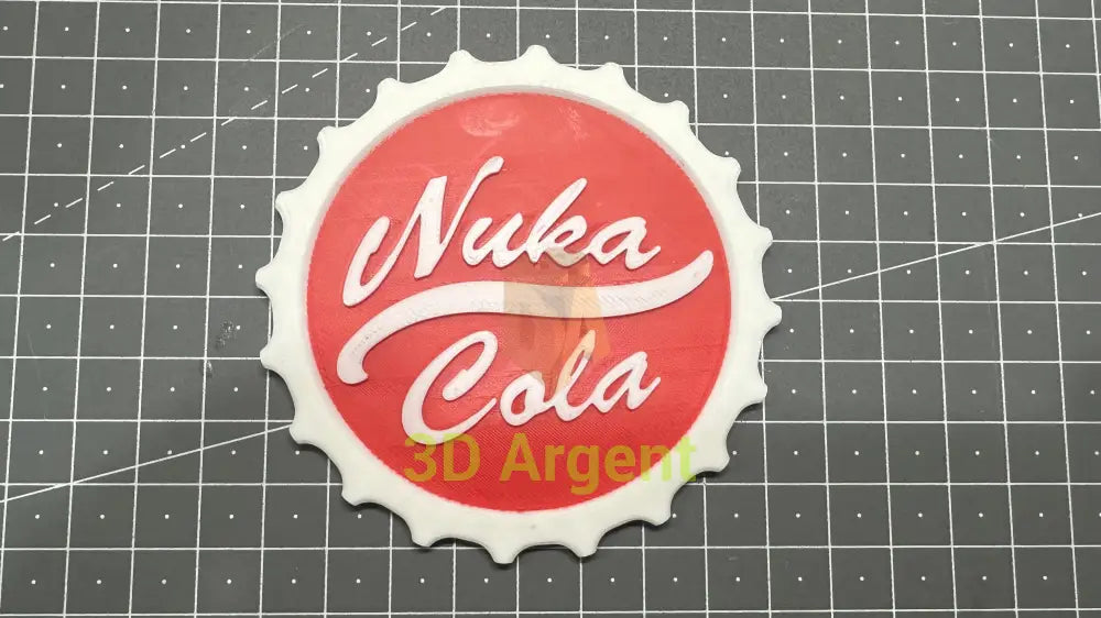 Nuka Cola Logo - 3D Printed Sign Fallout Collectables:Science Fiction Collectables:Other Science Fiction Items