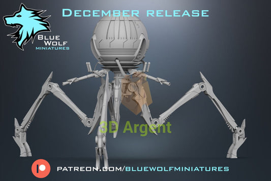 Octuptarra Magna Tri Droid Star Wars Legion 3D Printed Resin BlueWolf Miniatures Toys & Games:Wargames &