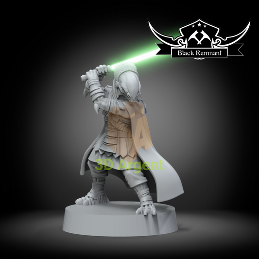 Odan-Urr Star Wars Old Republic Jedi Black Remnant 3D Printed Resin Miniature
