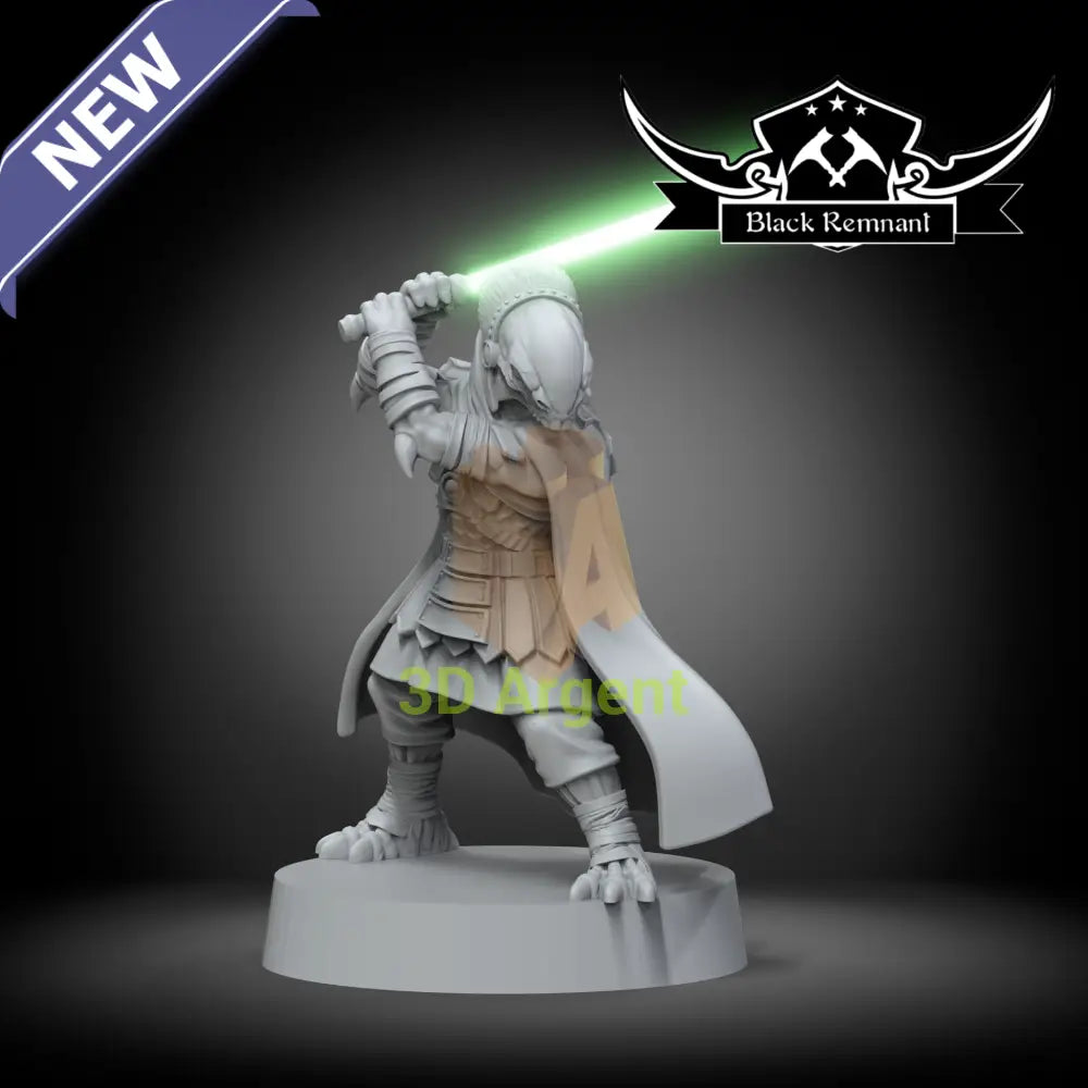 Odan-Urr Star Wars Old Republic Jedi Black Remnant 3D Printed Resin Miniature