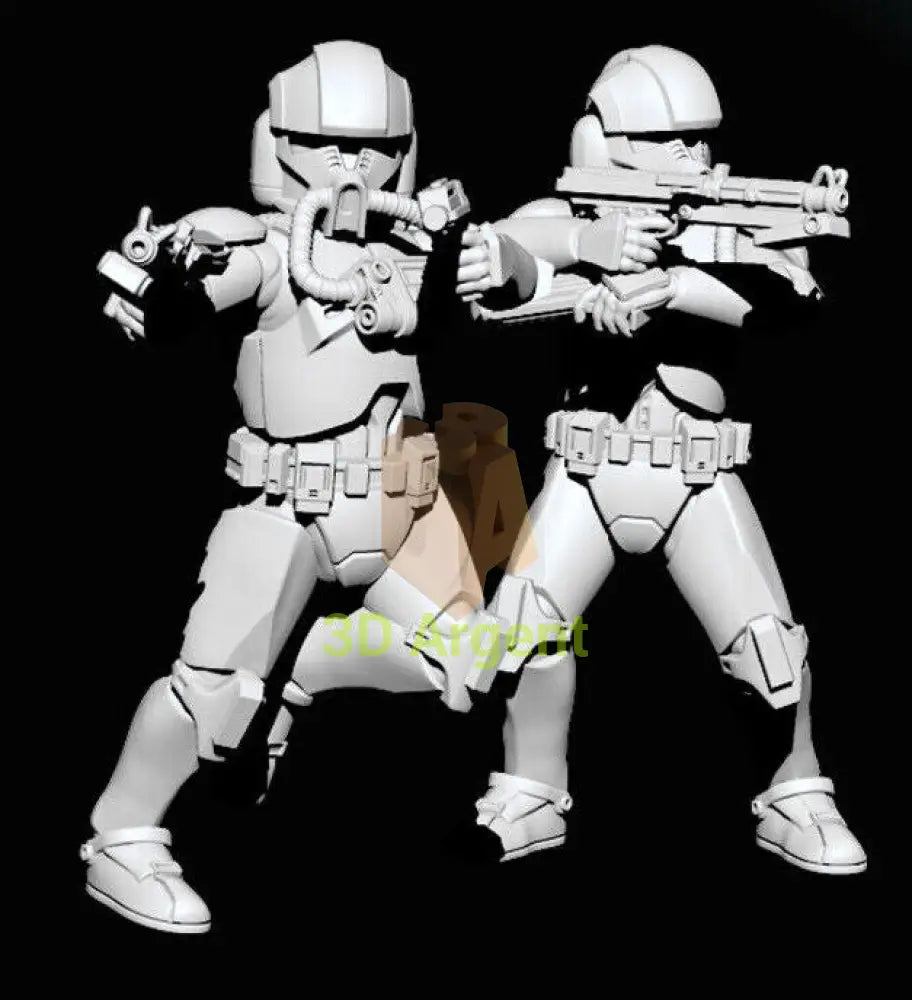 OddBall Phase 1 Clone Pilot - Star Wars Legion 3D Resin BlueWolf Miniatures Both Toys & Games:Wargames &