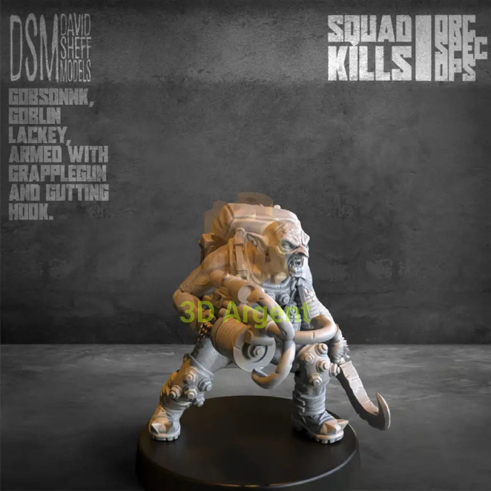 Orc Spec-Ops – David Sheff Models – 3D Printed Resin Miniatures – Sci-Fi 28mm Heroic Scale Toys & Games:Wargames &