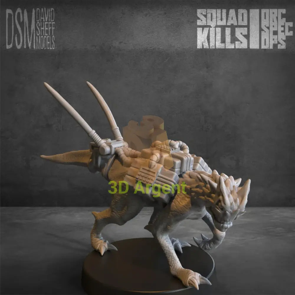 Orc Spec-Ops – David Sheff Models – 3D Printed Resin Miniatures – Sci-Fi 28mm Heroic Scale Toys & Games:Wargames &