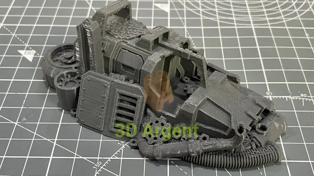 Ork Orruk Barricade Terrain 28mm Miniature Tabletop 3D Printed Toys & Games:Wargames & Role-Playing:Scenery Props &