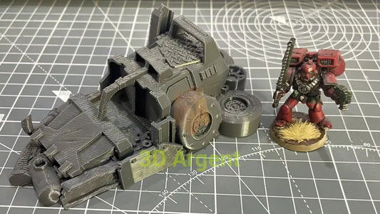 Ork Orruk Barricade Terrain 28mm Miniature Tabletop 3D Printed Toys & Games:Wargames & Role-Playing:Scenery Props &
