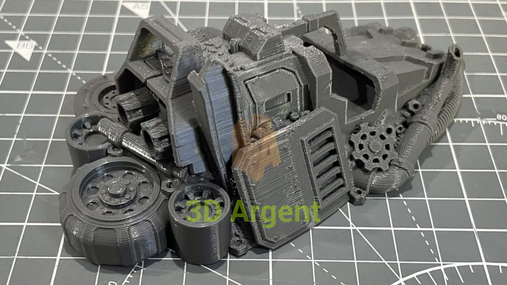 Ork Orruk Barricade Terrain 28mm Miniature Tabletop 3D Printed Toys & Games:Wargames & Role-Playing:Scenery Props &