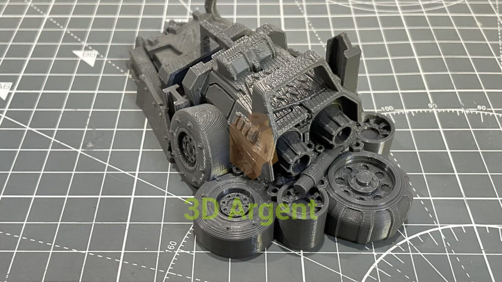 Ork Orruk Barricade Terrain 28mm Miniature Tabletop 3D Printed Toys & Games:Wargames & Role-Playing:Scenery Props &