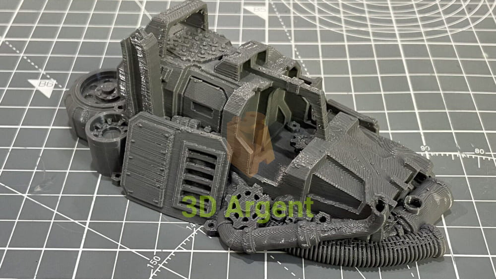 Ork Orruk Barricade Terrain 28mm Miniature Tabletop 3D Printed Toys & Games:Wargames & Role-Playing:Scenery Props &