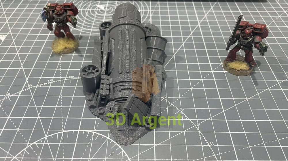 Ork Orruk Barricade Terrain v 28mm Miniature tabletop gaming 3D Printed Toys & Games:Wargames & Role-Playing:Scenery