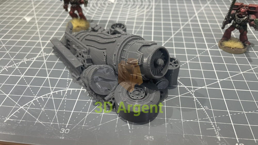 Ork Orruk Barricade Terrain v 28mm Miniature tabletop gaming 3D Printed Toys & Games:Wargames & Role-Playing:Scenery