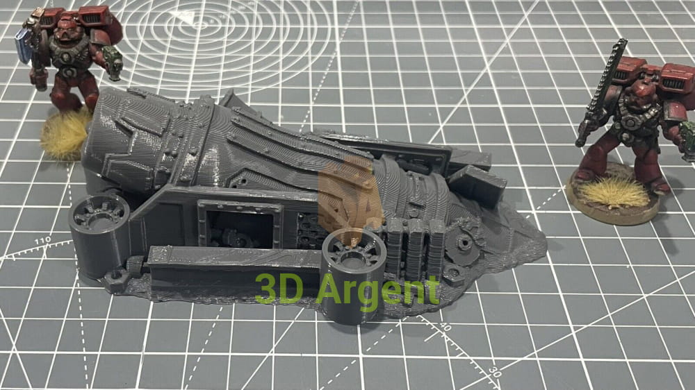 Ork Orruk Barricade Terrain v 28mm Miniature tabletop gaming 3D Printed Toys & Games:Wargames & Role-Playing:Scenery