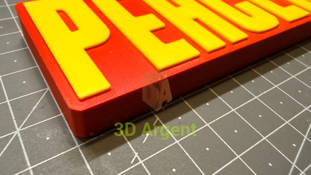 Peacemaker Logo Sign Stand 3D Printed Multi Colour DC Display Decor Video Games & Consoles:Video Game Merchandise