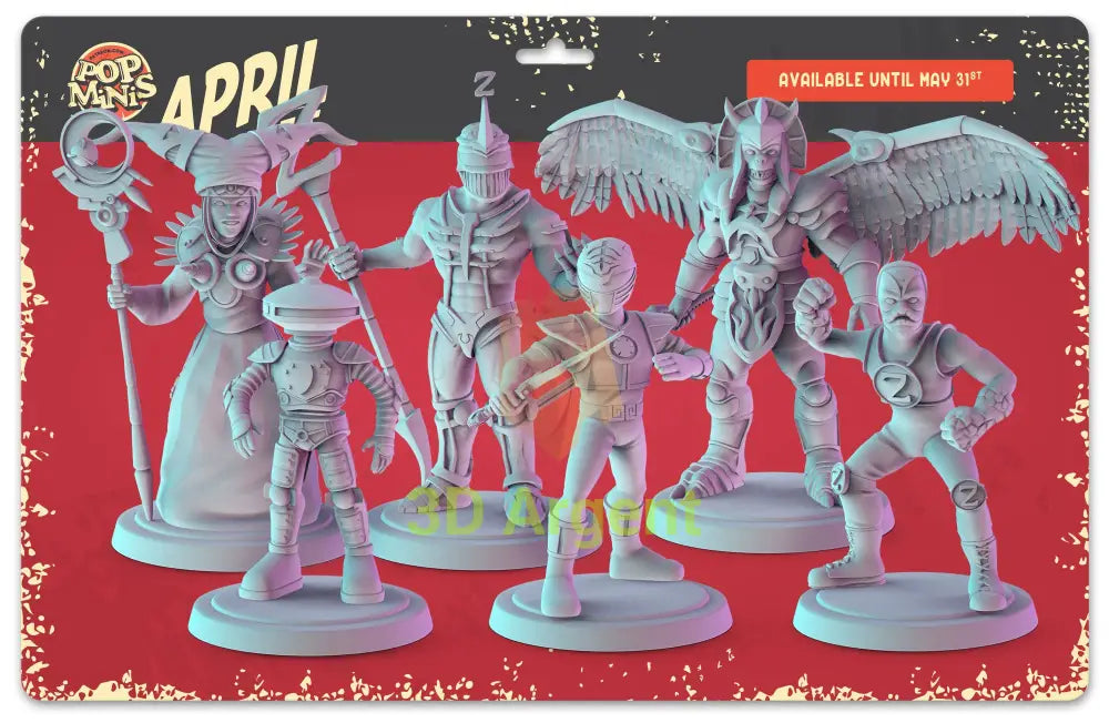Power Rangers Figures compatible D&D DragonLance Miniatures Pop Minis - All Figures - Toys & Games:Wargames &