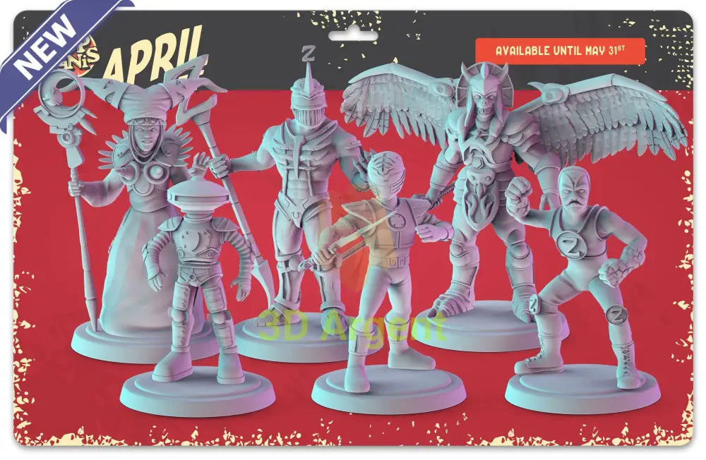 Power Rangers Figures compatible D&D DragonLance Miniatures Pop Minis - All Figures - Toys & Games:Wargames &