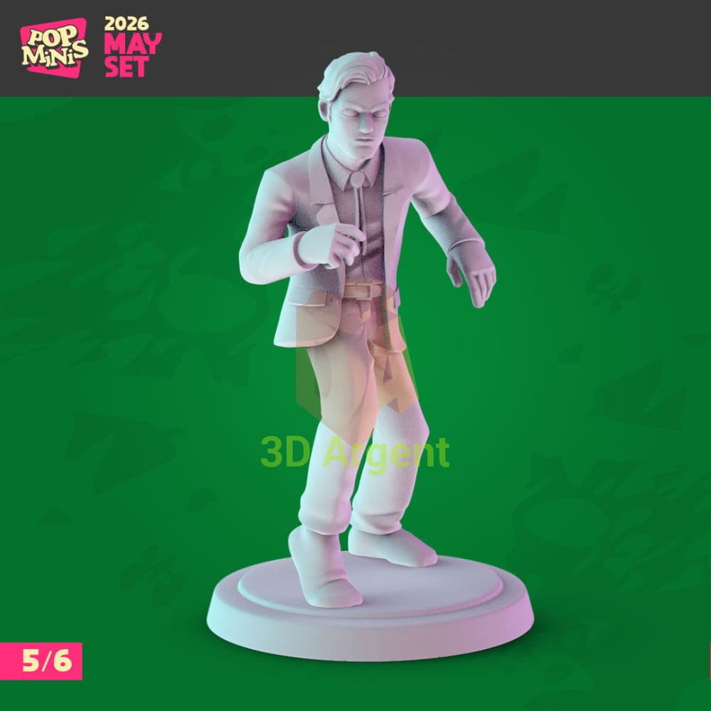 Pulp Fiction Figures compatible D&D DragonLance Miniatures Pop Minis - 5 Vincent Vega (Dancing) - Toys & Games:Wargames