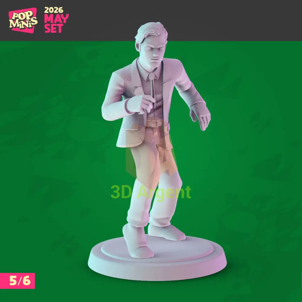 Pulp Fiction Figures compatible D&D DragonLance Miniatures Pop Minis - 5 Vincent Vega (Dancing) - Toys & Games:Wargames