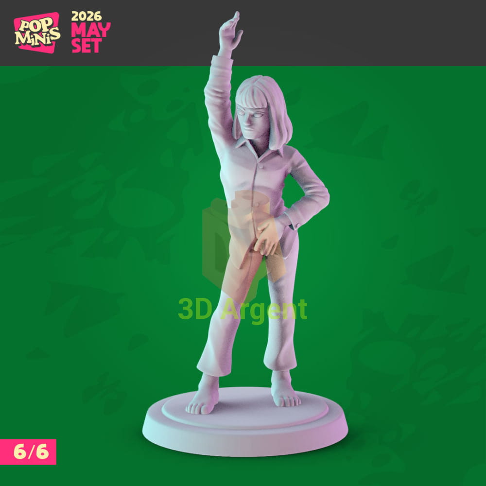 Pulp Fiction Figures compatible D&D DragonLance Miniatures Pop Minis - 6 Mia Wallace (Dancing) - Toys & Games:Wargames