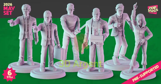 Pulp Fiction Figures compatible D&D DragonLance Miniatures Pop Minis - All Figures - Toys & Games:Wargames &