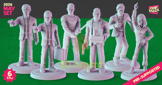 Pulp Fiction Figures compatible D&D DragonLance Miniatures Pop Minis - All Figures - Toys & Games:Wargames &