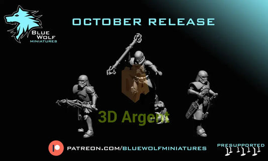 Purge Trooper Commander - Star Wars Legion 3D Printed Resin BlueWolf Miniatures Swords Ready Toys & Games:Wargames &
