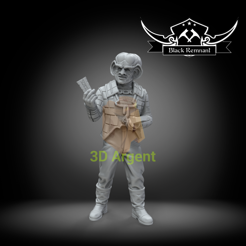 Quark – Star Trek – Black Remnant 3D Printed Resin Miniature