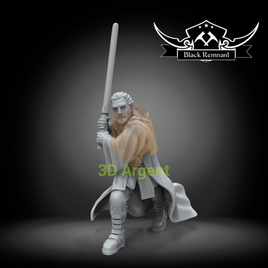 Qui Gon Jinn - Star Wars Legion compatible 3D Printed Resin Miniatures Toys & Games:Wargames & Role-Playing:Star Wars