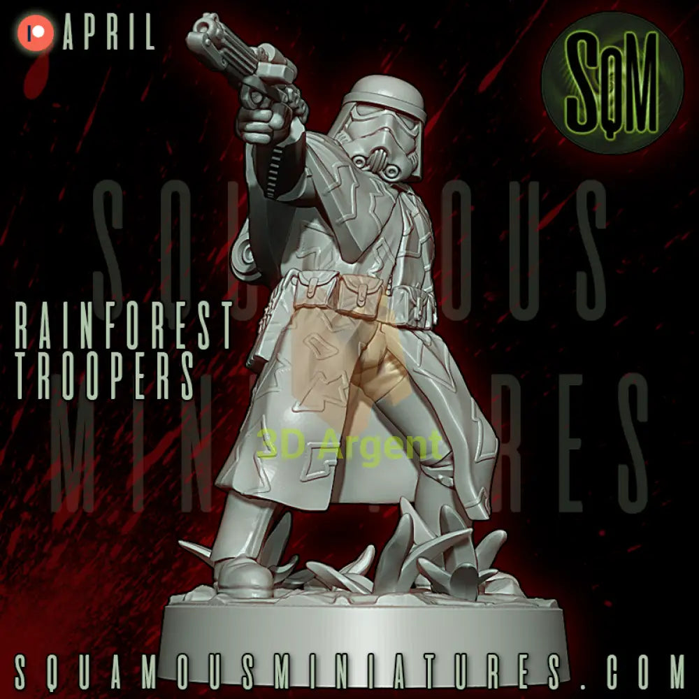 Rainforest Troopers - 9 figure squad - Squamous Miniatures