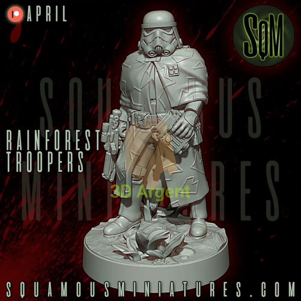 Rainforest Troopers Star Wars Legion compatible 3D Resin Miniatures Squamous - Toys & Games:Wargames &