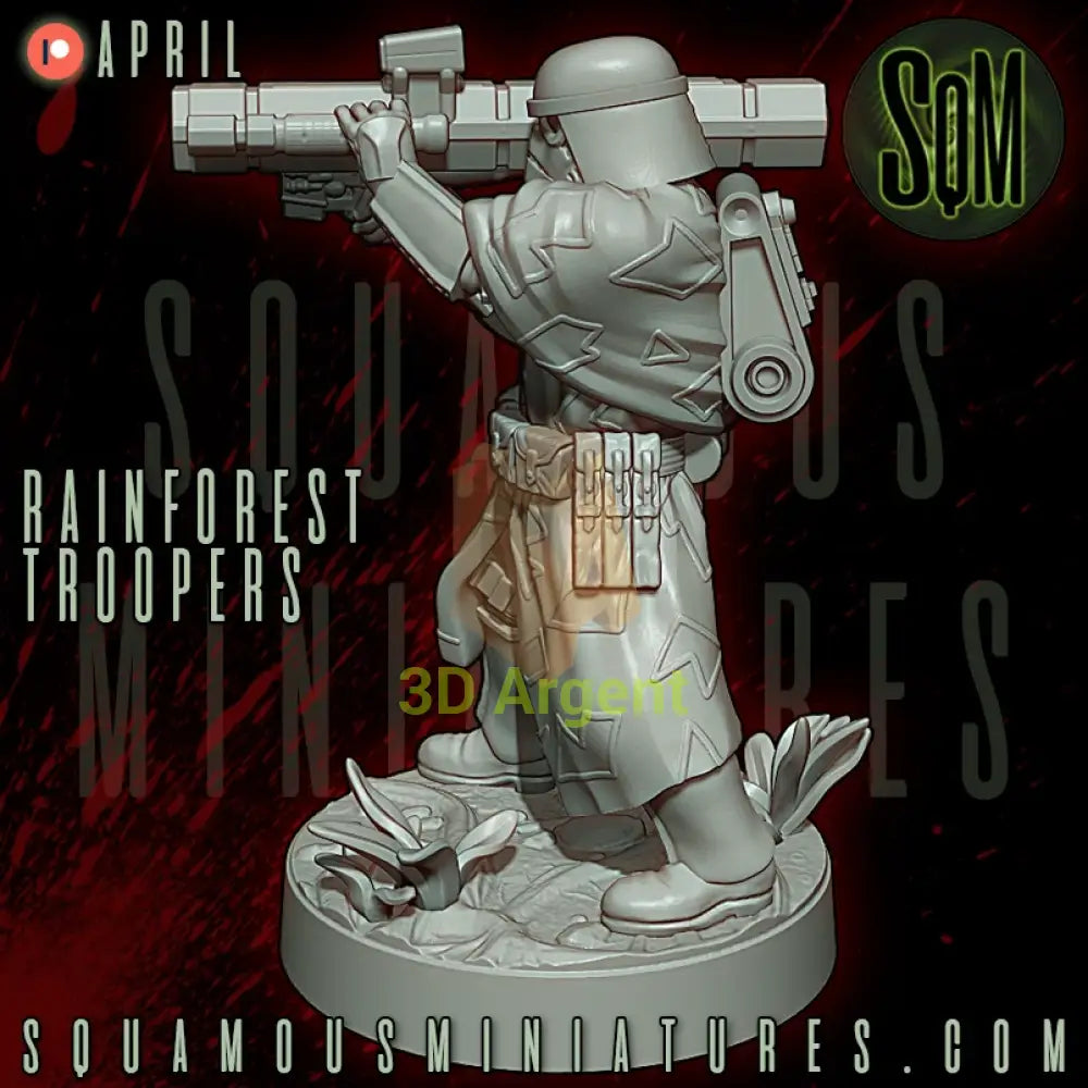 Rainforest Troopers Star Wars Legion compatible 3D Resin Miniatures Squamous - Toys & Games:Wargames &