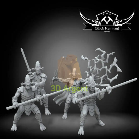 Rakata with forcesabers | Star Wars Legion Scale | 3D Printed Resin Miniature | Black Remnant Miniatures | 12K High