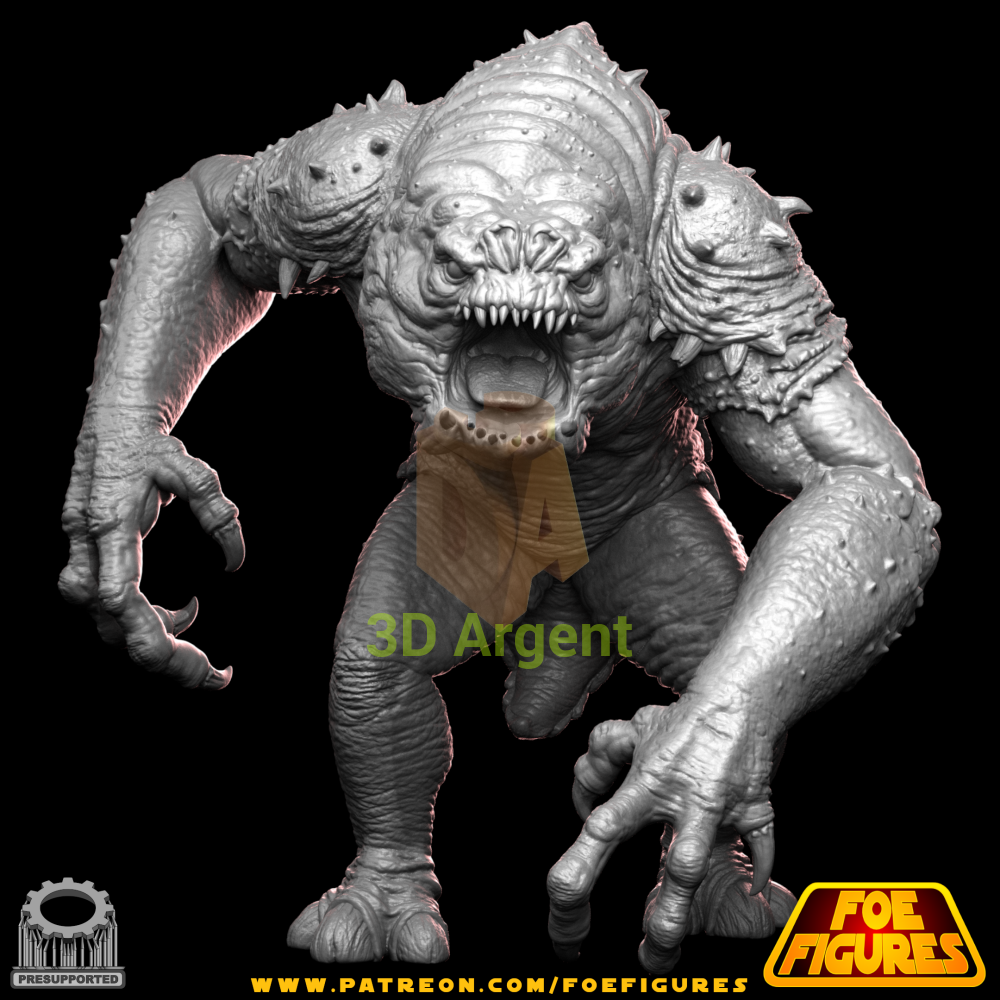 Rancor v4 - Star Wars Legion compatible 3D Printed Resin Miniatures Foe Toys & Games:Wargames & Role-Playing:Star Wars