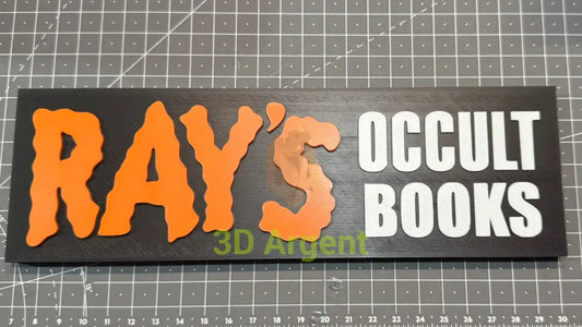 Ray’s Occult Books GhostBusters Sign Stand- 3D Printed Collectables:Science Fiction Collectables:Other Science Fiction