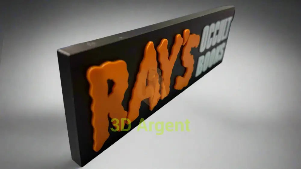 Ray’s Occult Books GhostBusters Sign Stand- 3D Printed Collectables:Science Fiction Collectables:Other Science Fiction