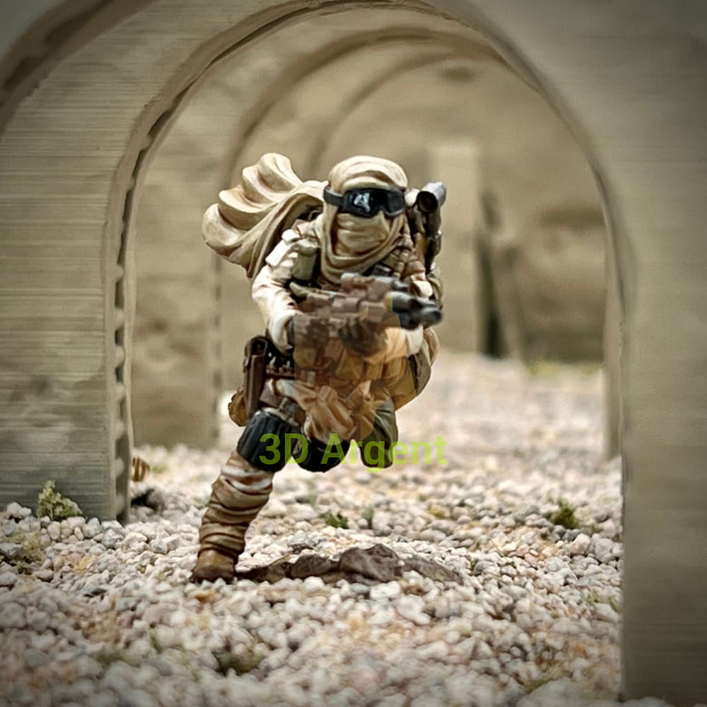 Guerrilla Desert Rats Star Wars Legion compatible 3D Resin Miniatures Squamous - Toys & Games:Wargames &