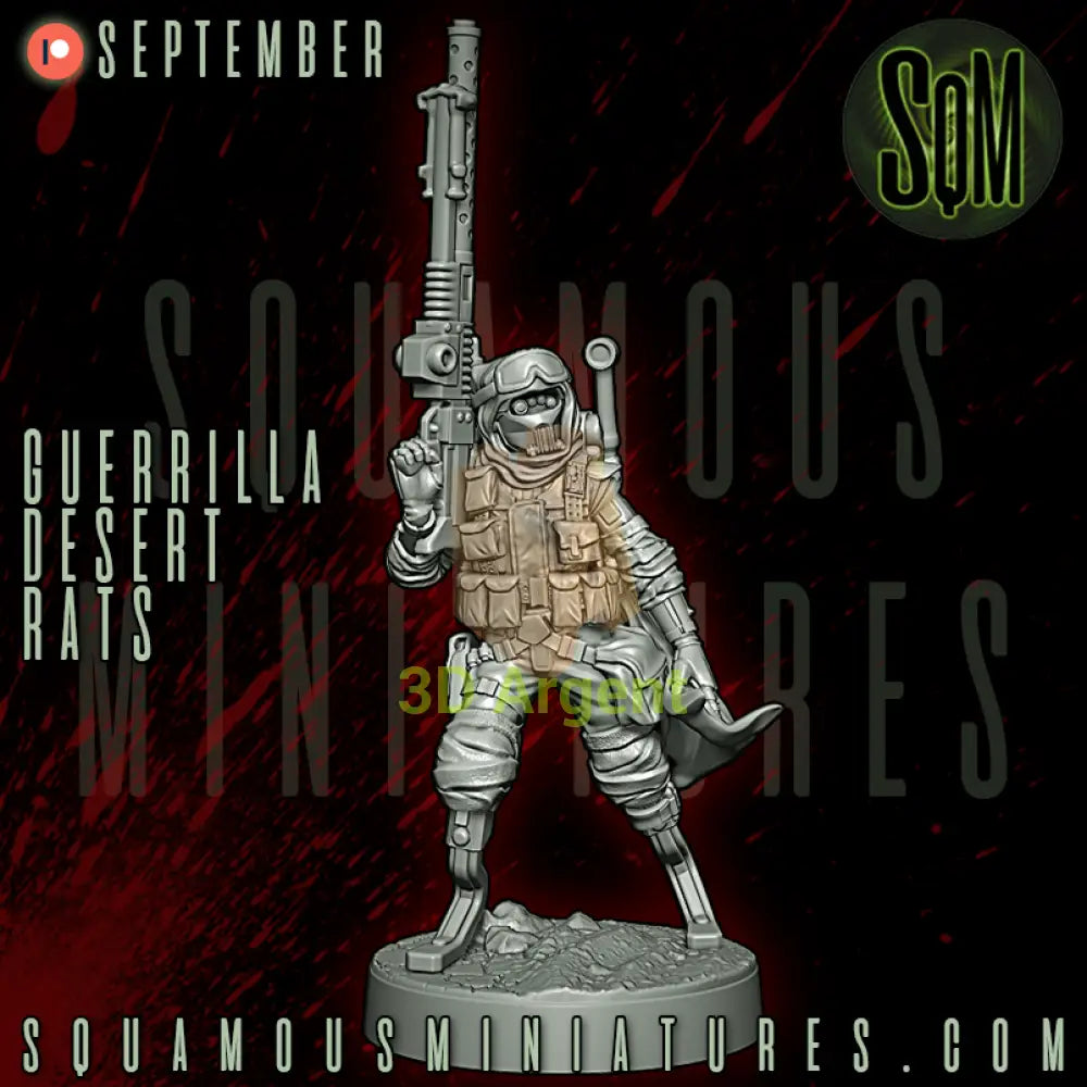 Guerrilla Desert Rats Star Wars Legion compatible 3D Resin Miniatures Squamous - Toys & Games:Wargames &