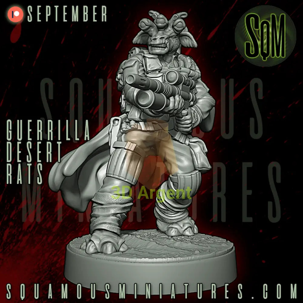Guerrilla Desert Rats Star Wars Legion compatible 3D Resin Miniatures Squamous - Toys & Games:Wargames &