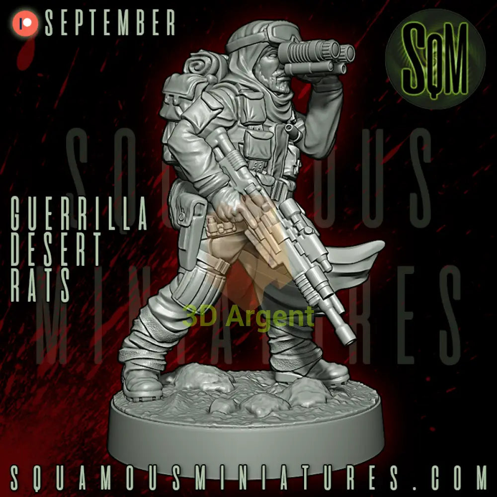 Guerrilla Desert Rats Star Wars Legion compatible 3D Resin Miniatures Squamous - Toys & Games:Wargames &