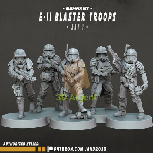 Remnant E11 Troopers - Star Wars Legion compatible 3D Printed Resin Miniatures Set 1 Toys & Games:Wargames &