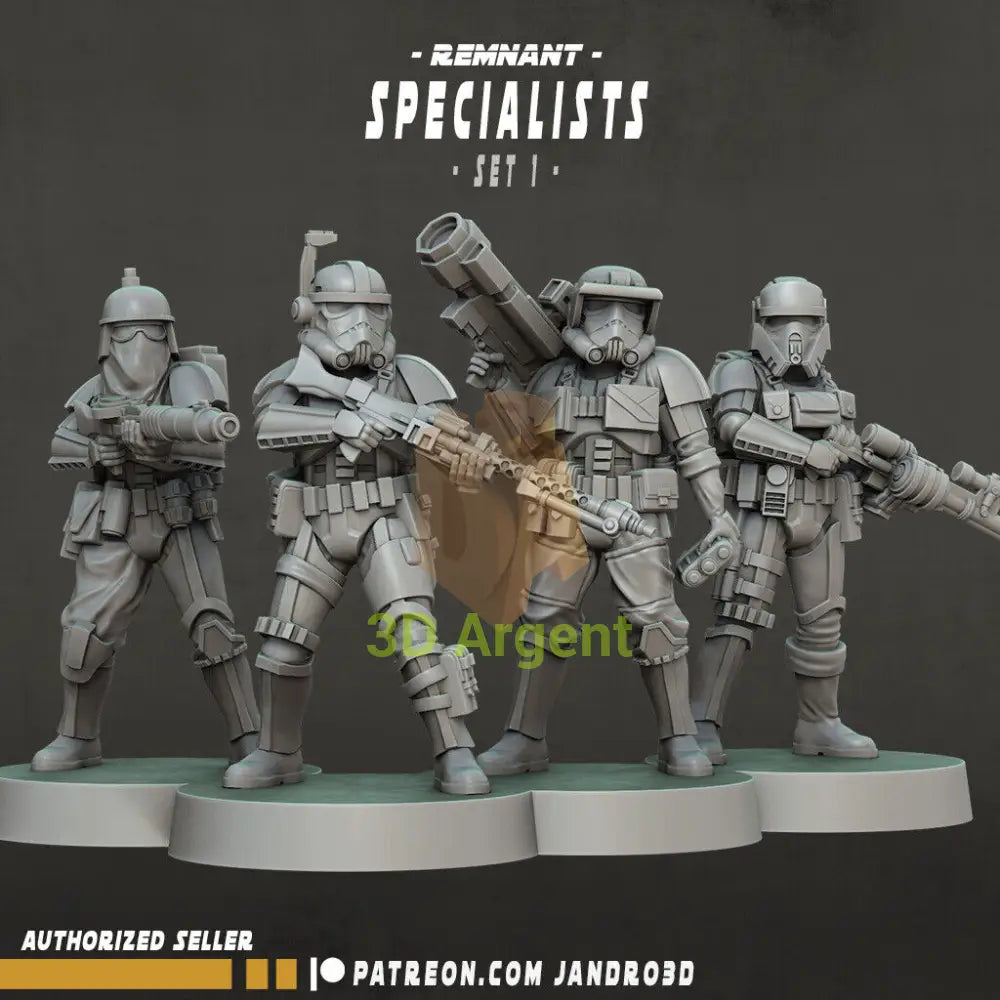 Remnant Specialists - Star Wars Legion compatible 3D Printed Resin Miniatures Set 1 Toys & Games:Wargames &