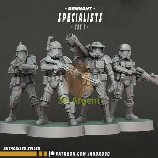 Remnant Specialists - Star Wars Legion compatible 3D Printed Resin Miniatures Set 1 Toys & Games:Wargames &