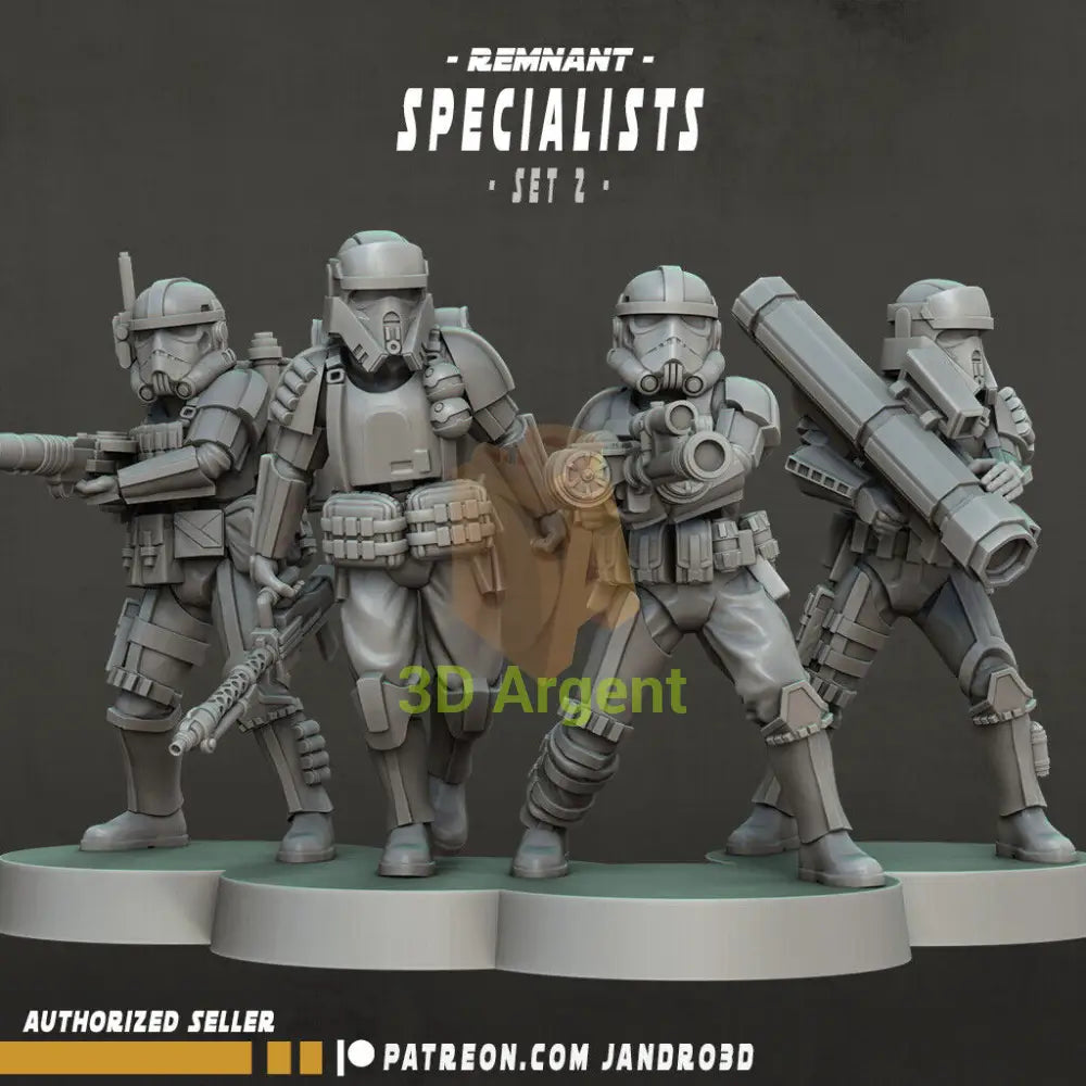 Remnant Specialists - Star Wars Legion compatible 3D Printed Resin Miniatures Set 2 Toys & Games:Wargames &