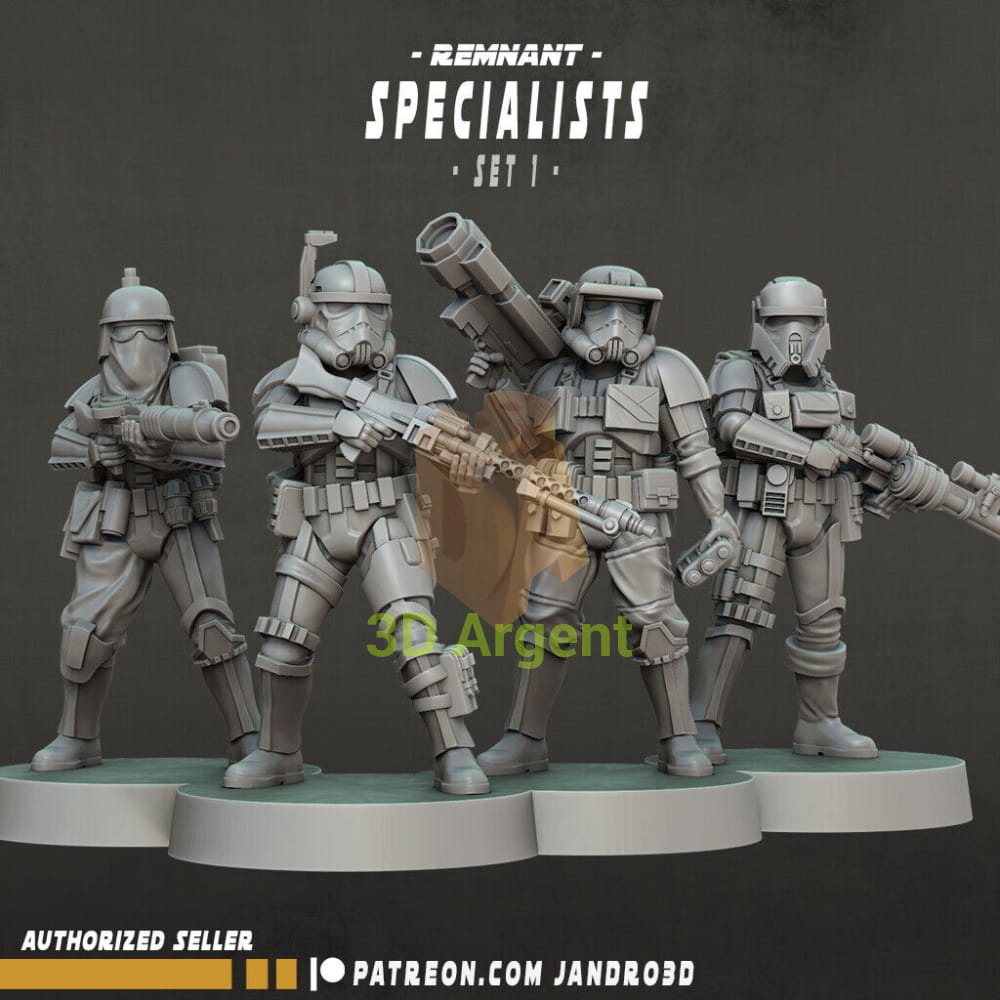 Remnant Specialists - Star Wars Legion compatible 3D Printed Resin Miniatures Toys & Games:Wargames & Role-Playing:Star