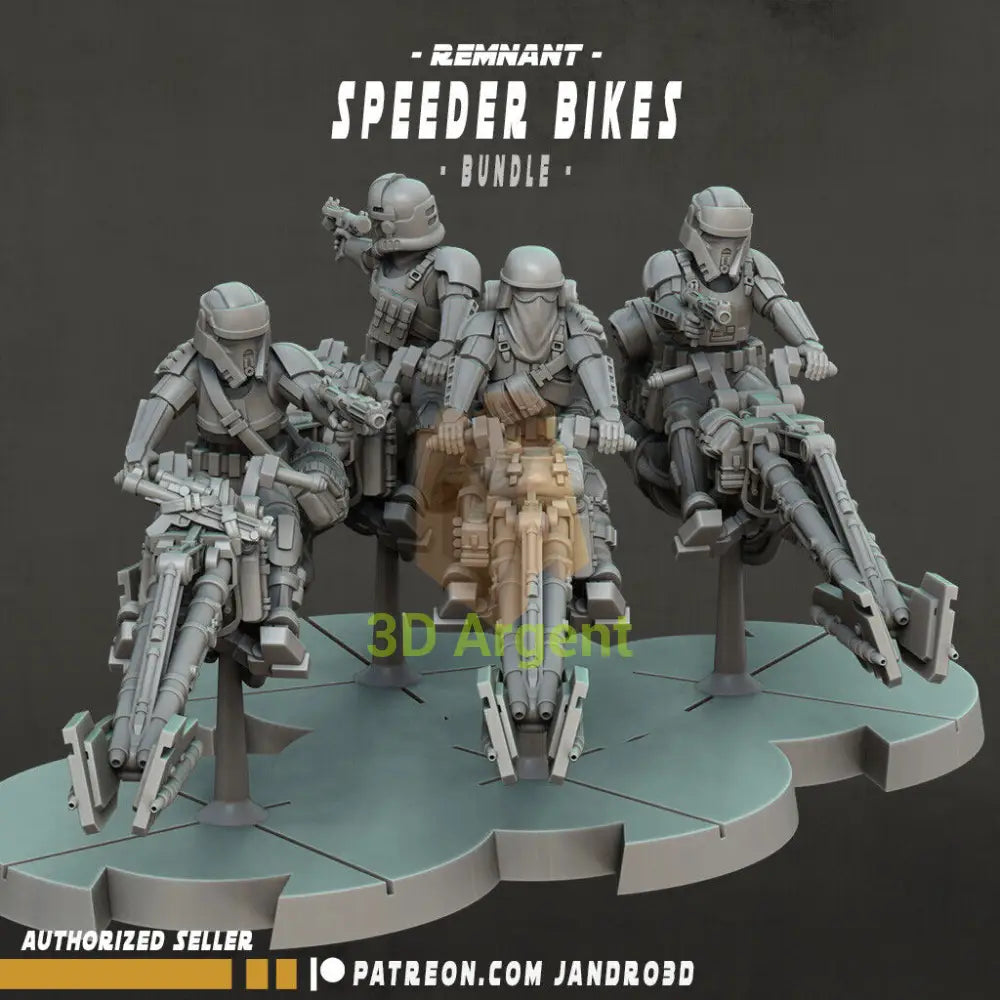 Remnant Speeder Bikes Star Wars Legion compatible 3D Printed Resin Miniatures All Speeder Bikes Toys & Games:Wargames &