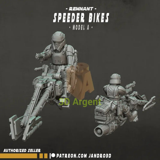 Remnant Speeder Bikes Star Wars Legion compatible 3D Printed Resin Miniatures Speeder Bike 1 Toys & Games:Wargames &