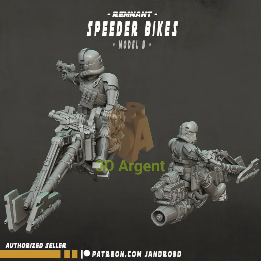 Remnant Speeder Bikes Star Wars Legion compatible 3D Printed Resin Miniatures Speeder Bike 2 Toys & Games:Wargames &