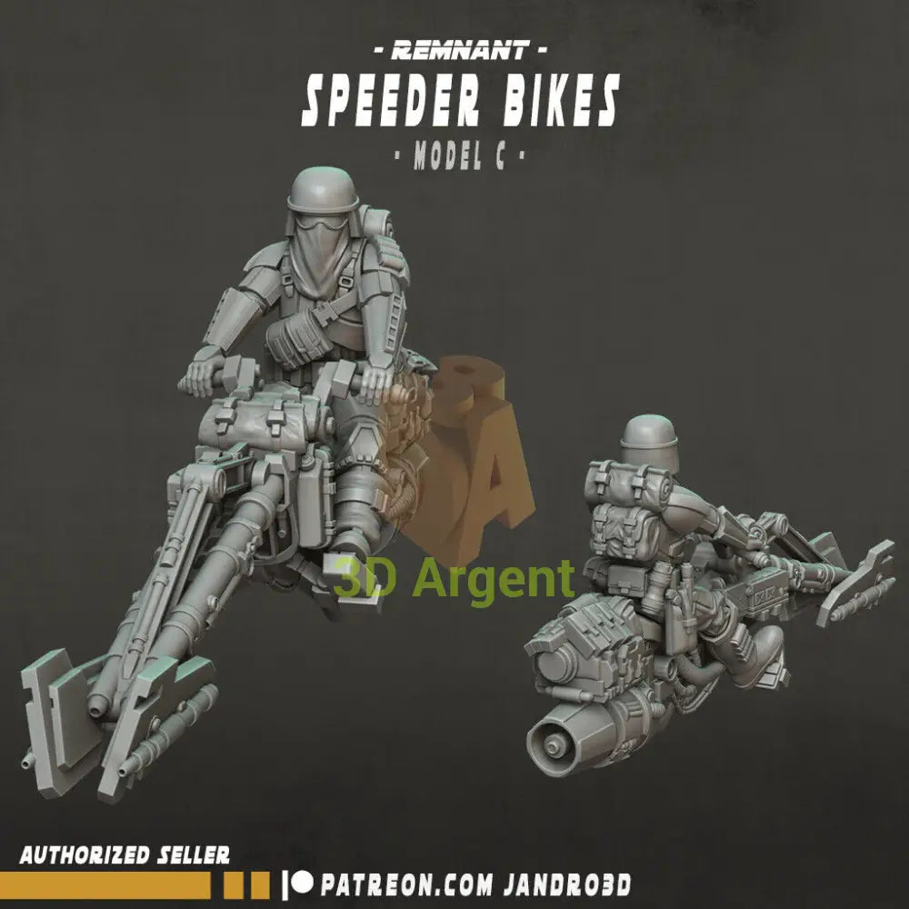 Remnant Speeder Bikes Star Wars Legion compatible 3D Printed Resin Miniatures Speeder Bike 3 Toys & Games:Wargames &