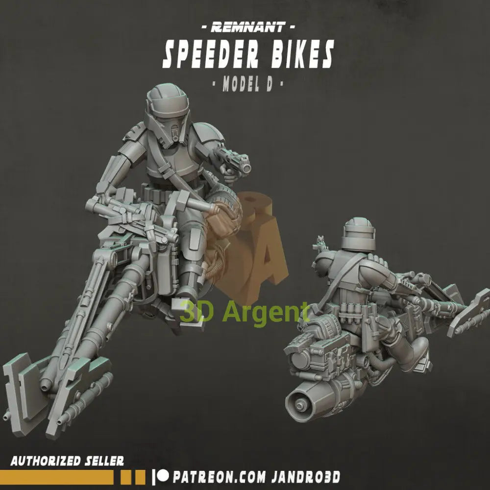 Remnant Speeder Bikes Star Wars Legion compatible 3D Printed Resin Miniatures Speeder Bike 4 Toys & Games:Wargames &