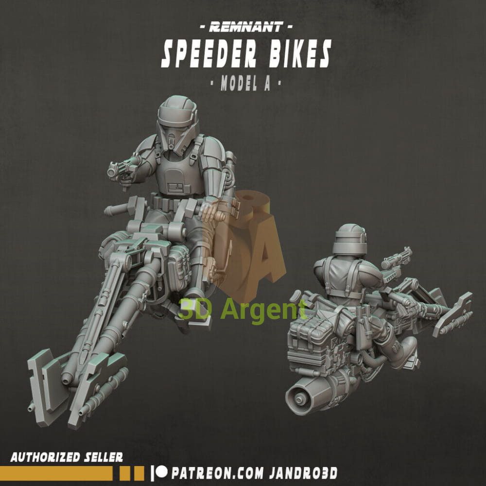 Remnant Speeder Bikes Star Wars Legion compatible 3D Printed Resin Miniatures Toys & Games:Wargames & Role-Playing:Star