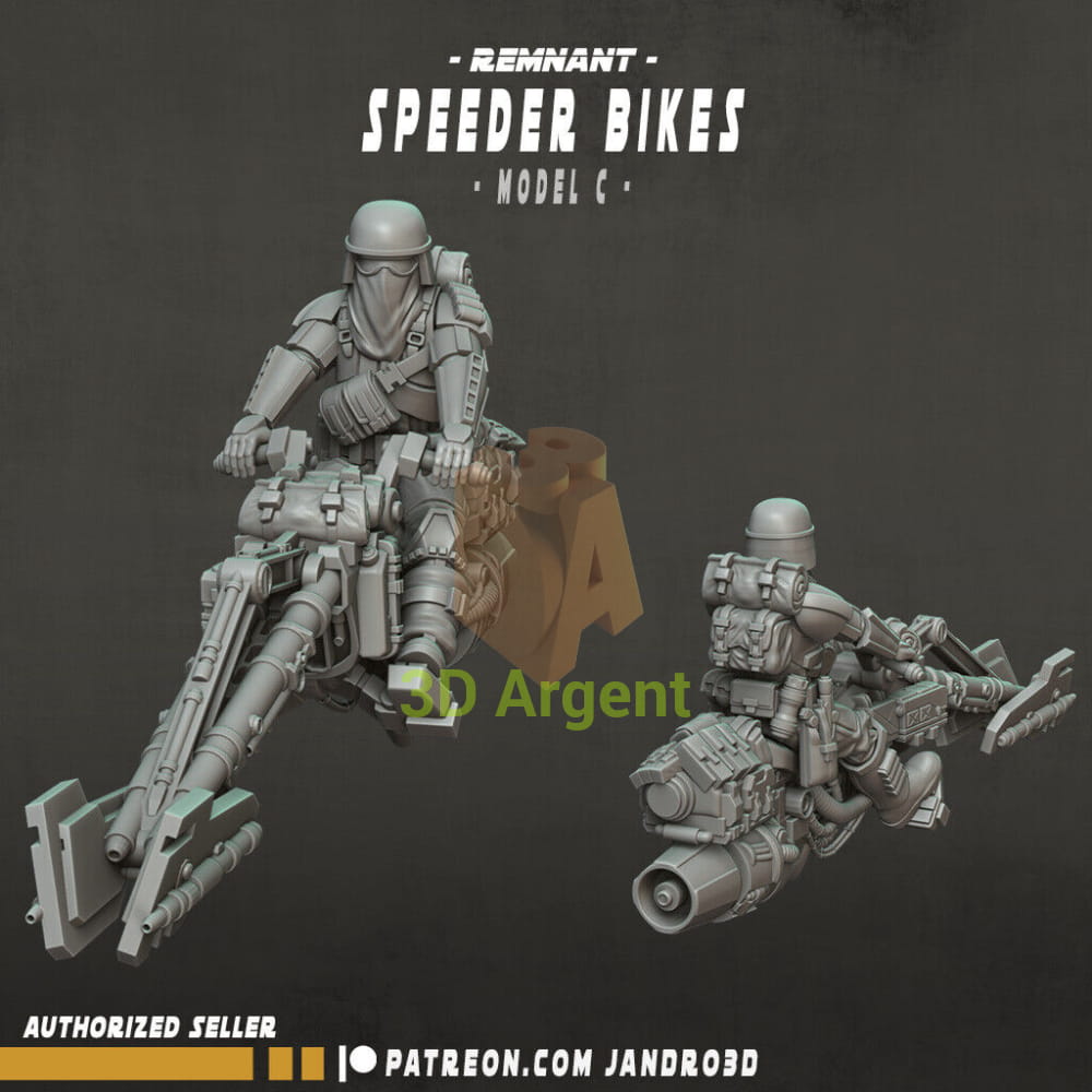 Remnant Speeder Bikes Star Wars Legion compatible 3D Printed Resin Miniatures Toys & Games:Wargames & Role-Playing:Star