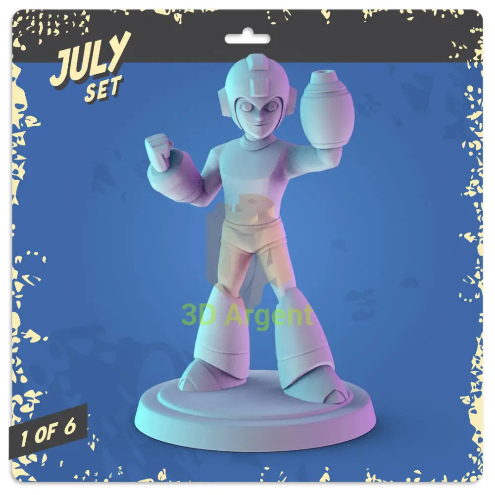 Retro Video Game Icons Figures compatible D&D DragonLance Miniatures Pop Minis - 4 Mega Man - Toys & Games:Wargames &